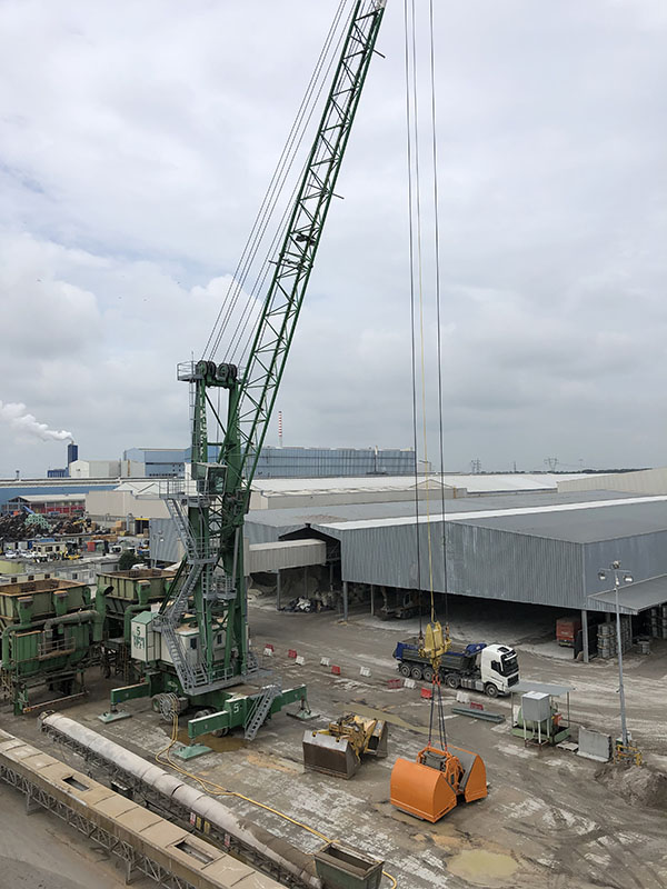 ITALGRU IMHC 1580 mobile harbour cranes from above